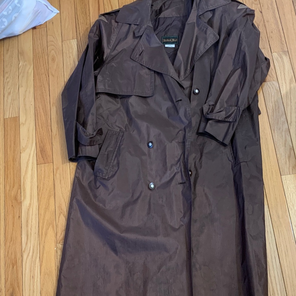 Brooks Brothers Dark Brown Trench Coat
